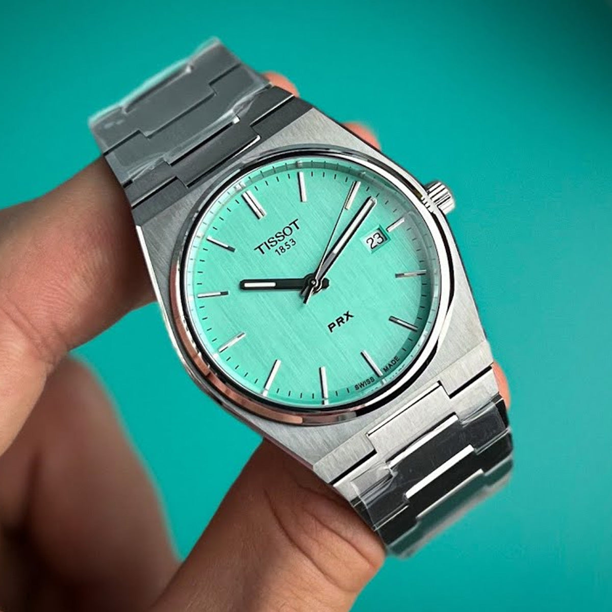 Tissot PRX 40mm T137.410.11.091.01 Quartz Mint Dial on Bracelet