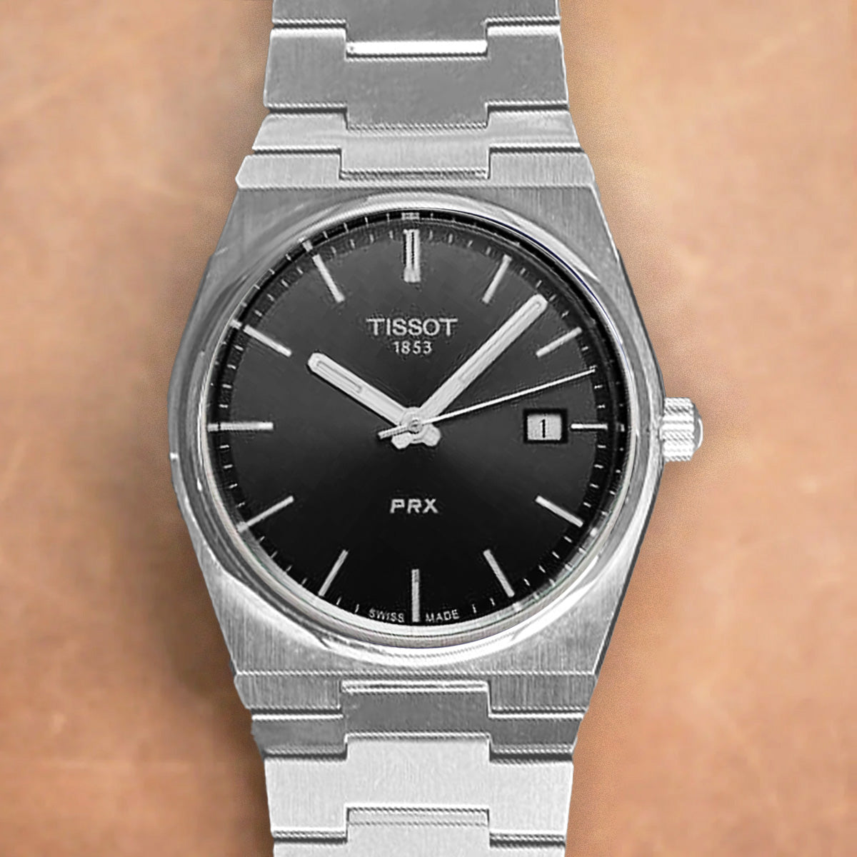Tissot PRX 40mm T137.410.11.051.00 Quartz Black Dial on Bracelet