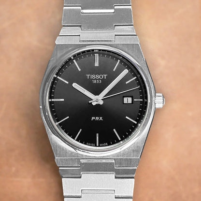 Tissot PRX 40mm T137.410.11.051.00 Quartz Black Dial on Bracelet