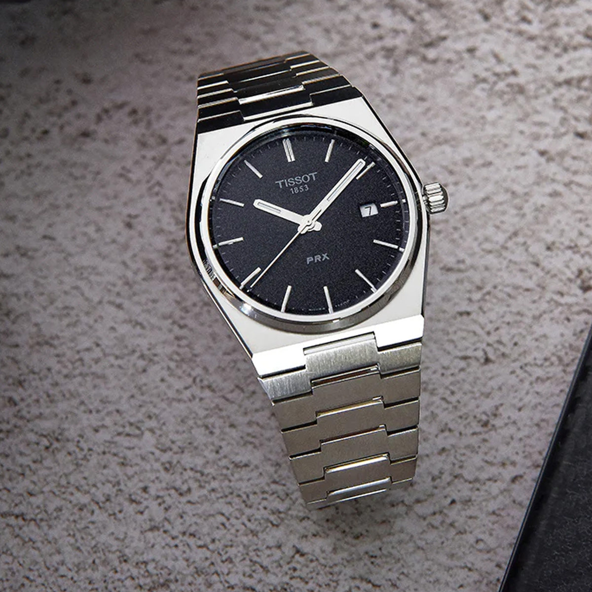 Tissot PRX 40mm T137.410.11.051.00 Quartz Black Dial on Bracelet