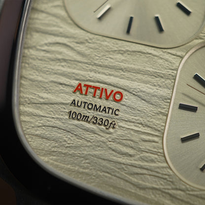 Vesuviate Attivo-Duplex 39mm Silver Dual Dial - Horology Story Youtube Store