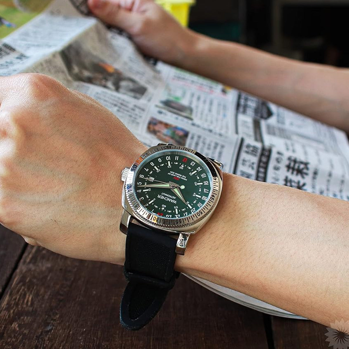 Wancher Astronaut 24 Hour Green Dial