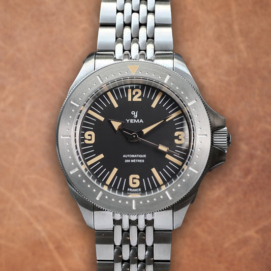 Diver Vintage Inspired Black Dial