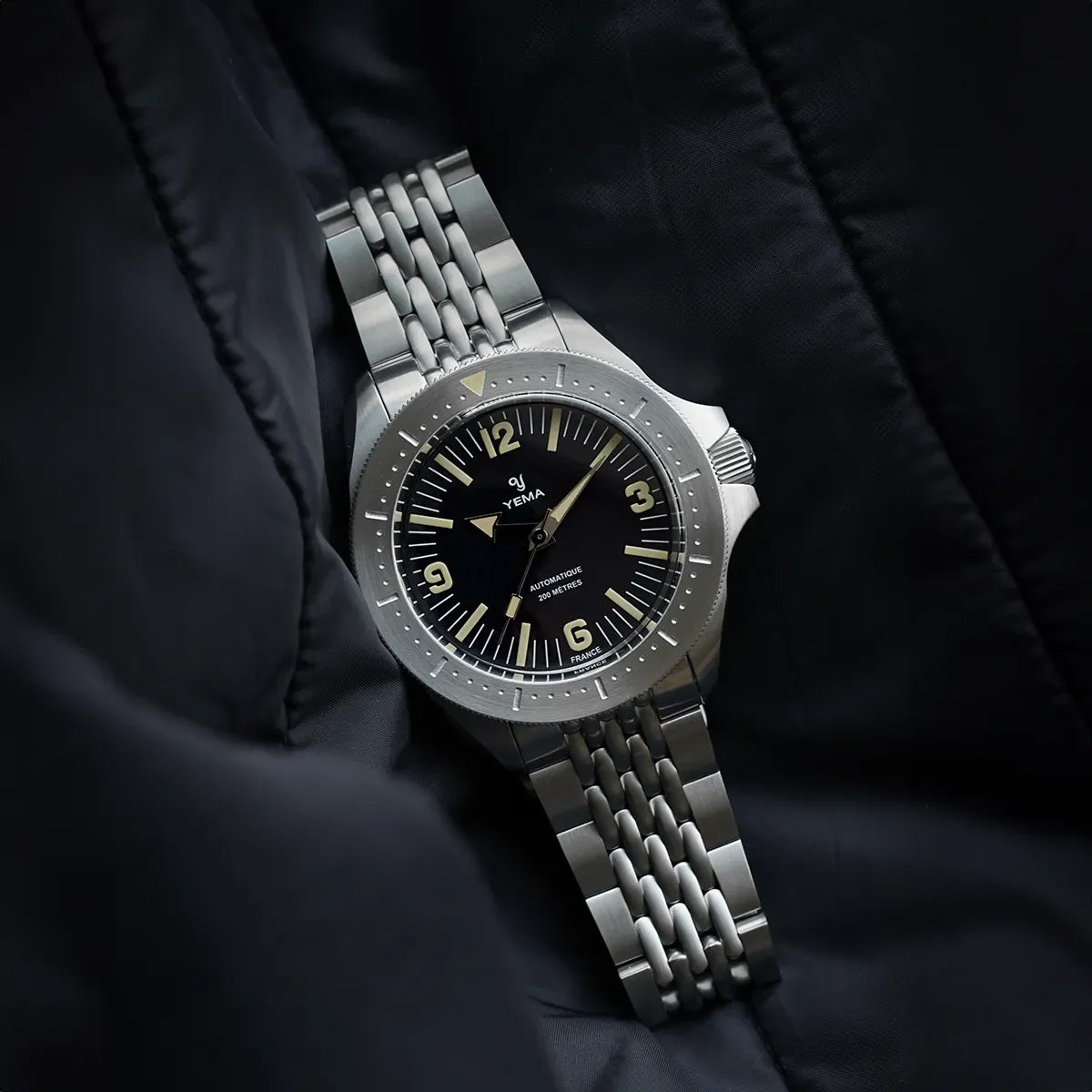 Diver Vintage Inspired Black Dial