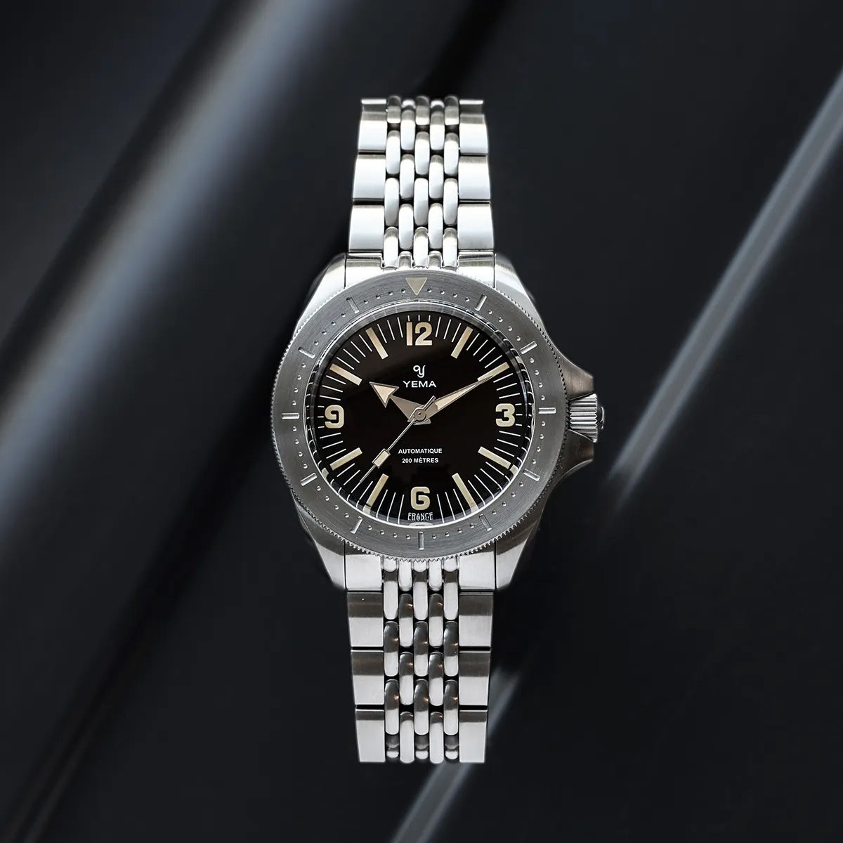 Diver Vintage Inspired Black Dial