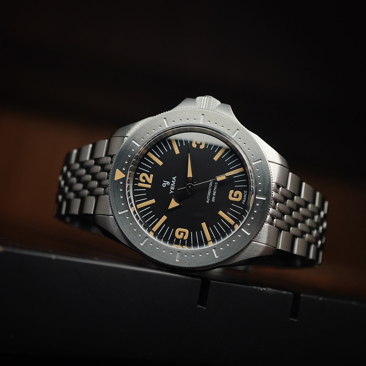 Diver Vintage Inspired Black Dial