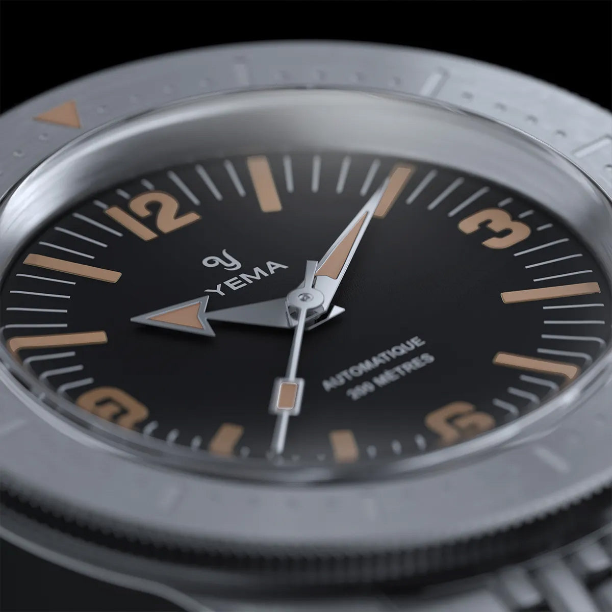 Diver Vintage Inspired Black Dial