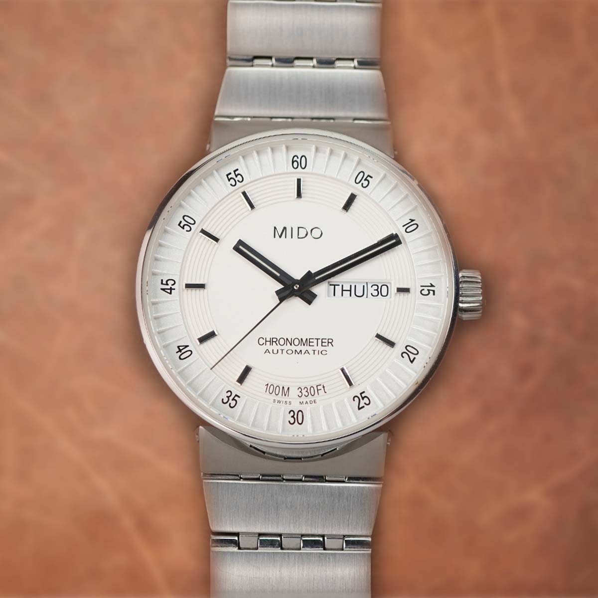 MIDO All Dial M8340.4.B1.11 Chronometer Automatic White Dial