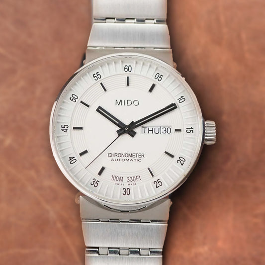 MIDO All Dial M8340.4.B1.11 Chronometer Automatic White Dial