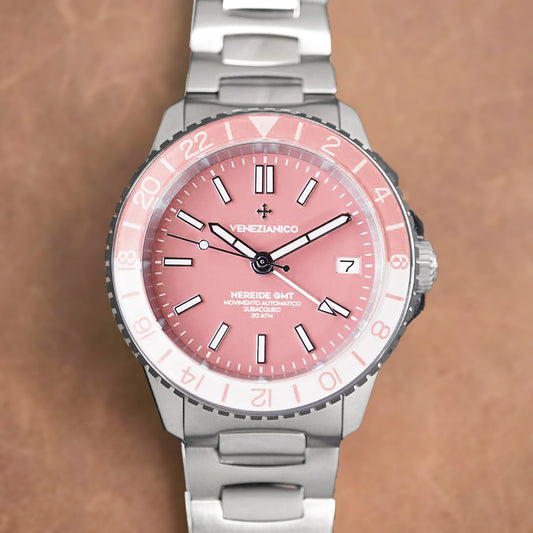 Venezianico Nereide GMT 39mm 3521506C Rosa