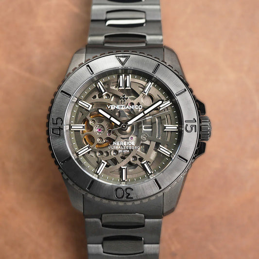 Venezianico Nereide Ultraleggero 42mm 3921509C Black Skeleton